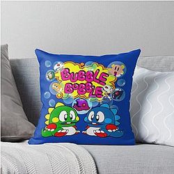 Bubble Retro Throw Pillow