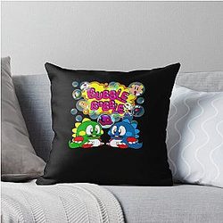 Bubble Retro Throw Pillow