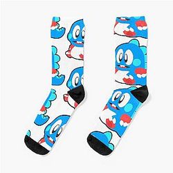 Blue Bobble Socks