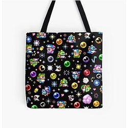 Bubble Black Tote Bag