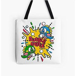 Bubble Bobble All Over Tote Bag