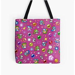 Bubble Bobble Pink Tote Bag