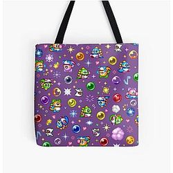 Bubble Bobble Purple Tote Bag
