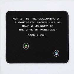 Bubble Bobble game opening screen Mousepad