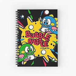 Bubble Bobble Spiral Notebook