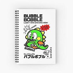 Bubble Bobble Japanese Spiral Notebook