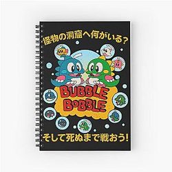 Bubble Bobble Spiral Notebook