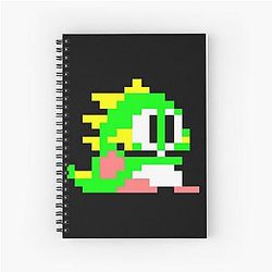 Bub from Bubble Bobble Spiral Notebook