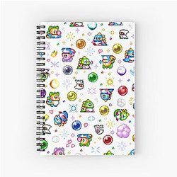 Bubble Bobble White Notebook