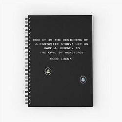 Bubble Bobble game opening Spiral Notebook 
Cleaned title: 
Bubble Bobble Game Opening Spiral Notebook