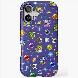 Bubble Bobble Blue iPhone Tough Case