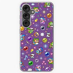 Bubble Bobble Purple Galaxy Soft Case