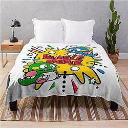 Bubble Bobble Throw Blanket