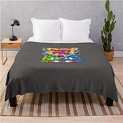 Bubble Bobble Retro T-Shirt Throw Blanket