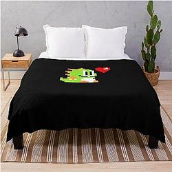 Pixel Bubble Bobble Classic Throw Blanket