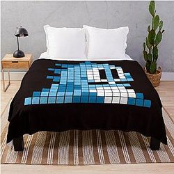 Bubble Pixel Art Throw Blanket