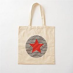 Bucky Barnes Winter Soldier Emblem Cotton Tote Bag