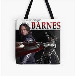 Bucky Barnes 90s All Over Print Tote Bag