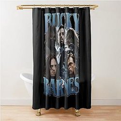 Bucky Barnes Thunderbolts Winter Soldier Sebastian Stan Avengers Shower Curtain