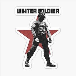 Bucky Barnes The Winter Soldier Original Print Sticker