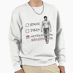 Sebastian Stan Mentally Dating Bucky Barnes Pullover Sweatshirt