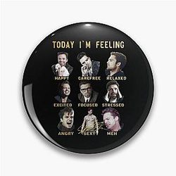 Sebastian Stan Funny Feelings Bucky Barnes Gold Edition Pin