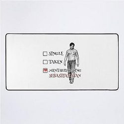 Sebastian Stan Mentally Dating Bucky Barnes Desk Mat