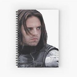 Bucky Barnes Winter Soldier Spiral Notebook 
becomes
Bucky Winter Soldier Notebook