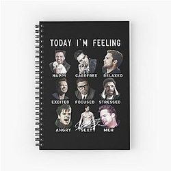 Sebastian Stan - Funny Feelings Bucky Barnes Spiral Notebook