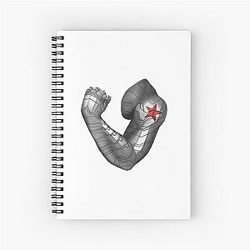 Marvel Winter Soldier Bucky Barnes Metal Arm Notebook