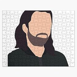 Bucky Barnes Minimalist Portrait Jigsaw Puzzle