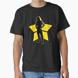 Bucky Barnes Avengers Star Thunderbolts Silhouette Original Art - Dark Classic T-Shirt