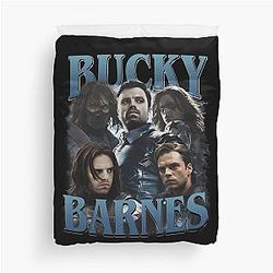Bucky Barnes Thunderbolts Winter Soldier Sebastian Stan Avengers Superhero Duvet Cover