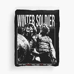 Bucky Barnes Winter Soldier Sebastian Stan Avengers Superhero Duvet Cover