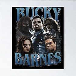 Bucky Barnes The Winter Soldier Sebastian Stan Avengers Poster