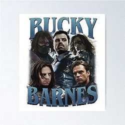Bucky Barnes Thunderbolts Winter Soldier Sebastian Stan Avengers Poster