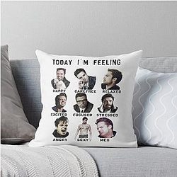 Sebastian Stan Bucky Barnes Signature Throw Pillow