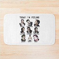 Sebastian Stan  Funny  Bucky Barnes Signature Bath Mat