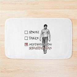 Sebastian Stan Mentally Dates Bucky Barnes Bath Mat