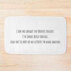 James Bucky Barnes and You're Part of My Efforts to Make Amends Bath Mat