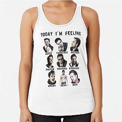 Sebastian Stan Funny Signature Racerback Tank Top