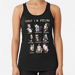 Sebastian Stan - Funny Feelings Bucky Barnes Gold Edition Racerback Tank Top