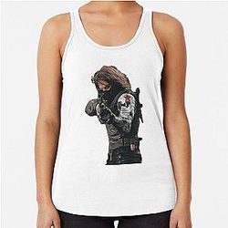 Winter Soldier Bucky Barnes Racerback Tank