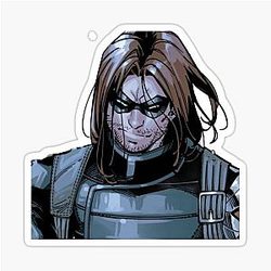 Bucky Barnes Winter Soldier Sticker