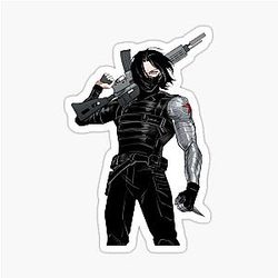 Masked Bucky Barnes Sticker