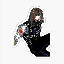 Bucky Barnes Winter Soldier, Bucky Barnes Comic Sticker