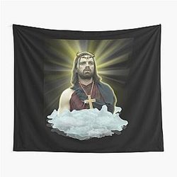 Sebastian Stan as Jesus - Bucky Barnes Tapestry Wall Art