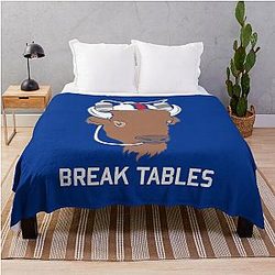 Buffalo Bills Beer Helmet Design Throw Blanket