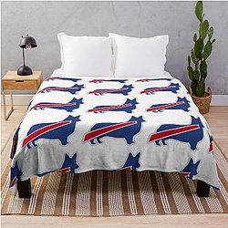 Buffalo Corgi Throw Blanket