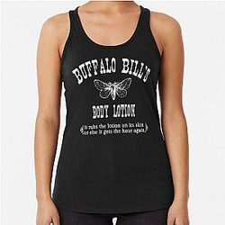 The Silence of Lamb Buffalo Bills Body Lotion Racerback Tank Top